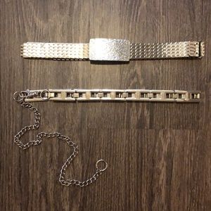 Vintage Metal Belt Set.